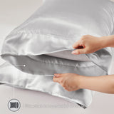 Madison Park Essentials Satin Casual Luxury Sheet Set MPE20-1103 Light Grey