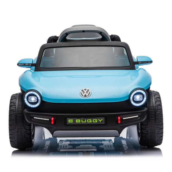 English Elm 12v Licensed Volkswagen Beetle Ride on Car with Remote Control and Suspension for Kids Blue W1578P418192