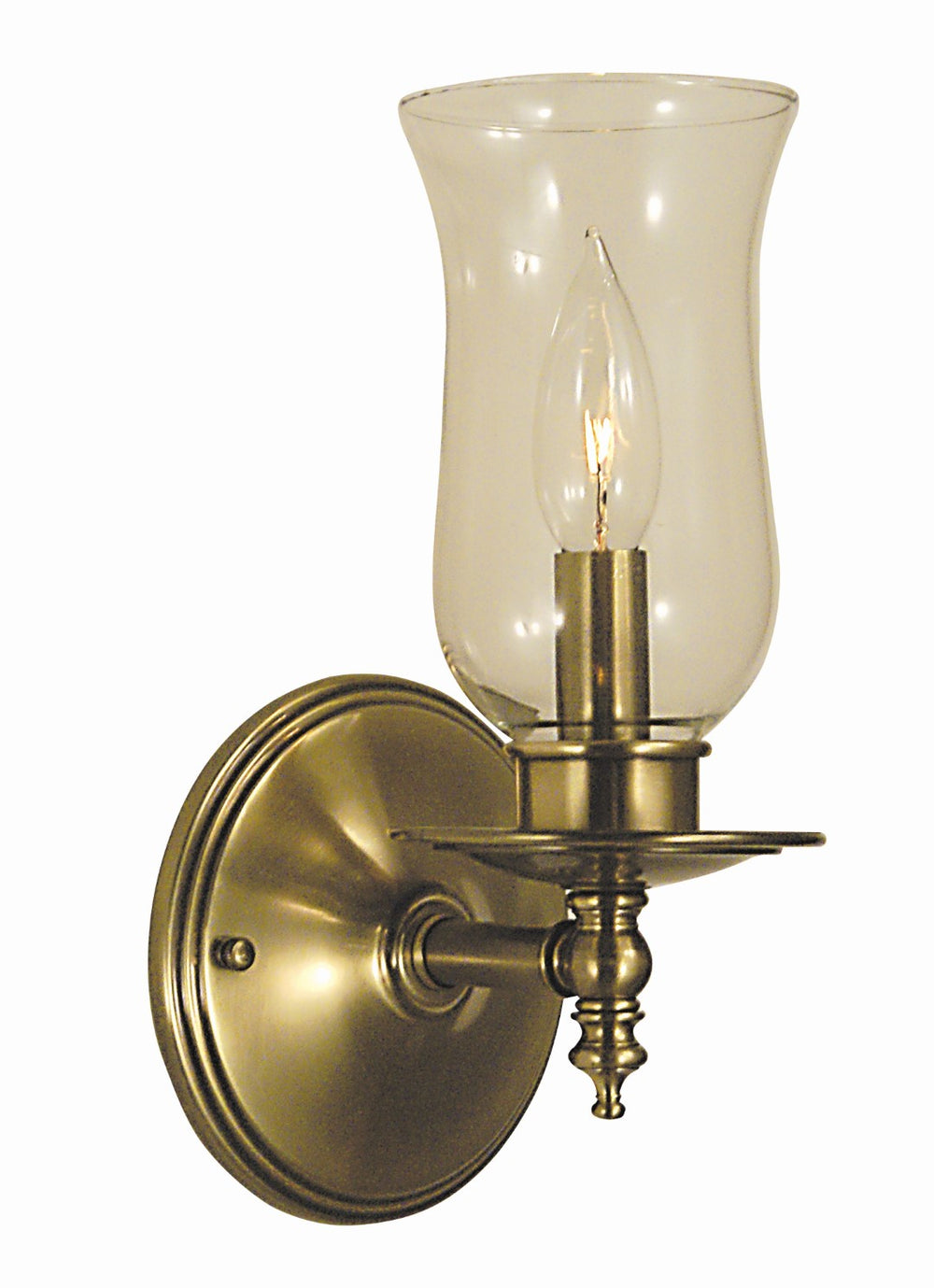 Framburg 1-light Classic Colonial Sheraton Sconce – Handcrafted Elegance For Timeless Home Décor Antique Brass Metal 2501 Ab