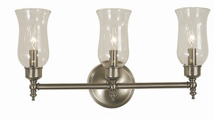Framburg 3-light Colonial Style Sheraton Sconce – Handcrafted American Lighting For Timeless Elegance Brushed Nickel Metal 2503 Bn