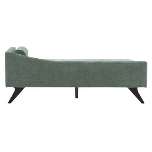 English Elm Christopher Knight Home® - CHAISE modern fabric lounge with rolled accent pillow, splayed birch legs and luxe comfort seating experience Green 68.25 L x 28 W x 17.75 H N776P291705G