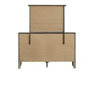 English Elm Daniel Assembled 5-Drawer Chest with English Dovetail Drawers, Metal Hardware & Solid Wood Frame Gray 62 L x 40 W x 19 H B078P400749