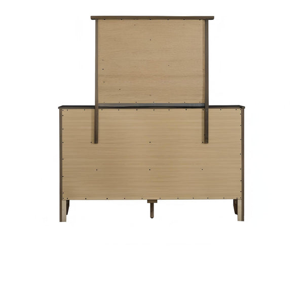 English Elm Daniel Assembled 5-Drawer Chest with English Dovetail Drawers, Metal Hardware & Solid Wood Frame Gray 62 L x 40 W x 19 H B078P400749