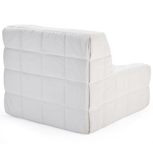 English Elm Bean Bean Bag Chair for Adults with Ottoman Filled with High-Density Memory Foam for Superior Comfort and Support Beige T3623P408789