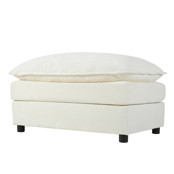 English Elm Oversized Modular Sectional Cloud Sofa With 3 Ottomans, Sleeper Function & Plush Pillows For Comfort W3163S00025-GIGA