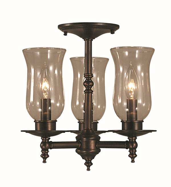 Framburg 3-light Timeless Colonial Flush Mount Fixture - Handcrafted Elegance For Your Home Décor Siena Bronze Metal 2506 Sbr