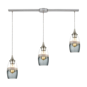 Sutter Creek 36'' Wide 3-Light Slim Linear Pendant - Satin Nickel 25098/3L Elk Lighting