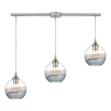 Sutter Creek 36'' Wide 3-Light Slim Linear Pendant - Satin Nickel 25099/3L Elk Lighting