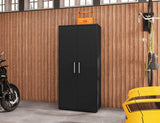 Manhattan Comfort Eiffel Modern Garage Cabinet Matte Black 250BMC8