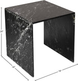 Lucca Black End Table 250Black-ET Meridian Furniture