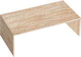 Lucca Beige Coffee Table 250Travertine-CT Meridian Furniture