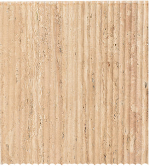 Lucca Beige End Table 250Travertine-ET Meridian Furniture
