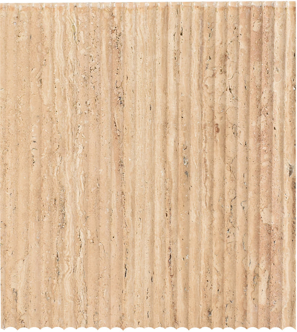 Lucca Beige End Table 250Travertine-ET Meridian Furniture