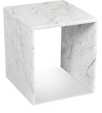 Lucca White End Table 250White-ET Meridian Furniture