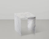 Lucca White End Table 250White-ET Meridian Furniture