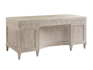 Lexington Sligh Avery Executive Desk - Elegant Design With Ample Storage And Faux Leather Writing Surface For Professionals Aspen Wood 250-400