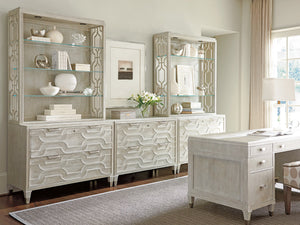 Lexington Sligh Octavia File Chest - Stylish Storage Solution With Contemporary Fretwork And Full-extension Drawers Aspen Wood 250-450