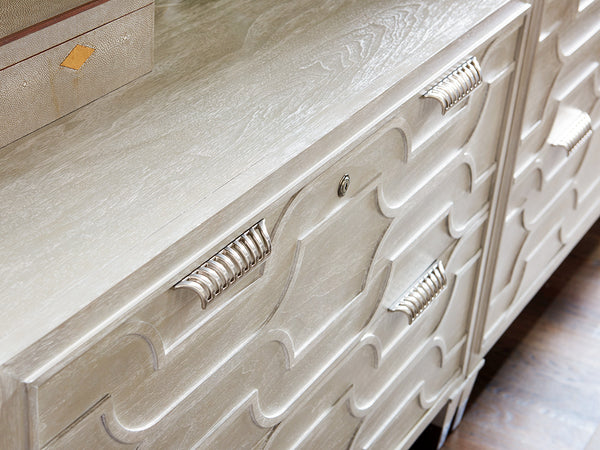 Lexington Sligh Octavia File Chest - Stylish Storage Solution With Contemporary Fretwork And Full-extension Drawers Aspen Wood 250-450