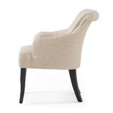 Christopher Knight Home® - Noble House - Filmore Light Beige Fabric Arm Chair