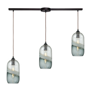 Sutter Creek 38'' Wide 3-Light Slim Linear Pendant - Oil Rubbed Bronze 25102/3L Elk Lighting