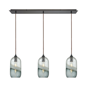 Sutter Creek 36'' Wide 3-Light Linear Pendant - Oil Rubbed Bronze 25102/3LP Elk Lighting