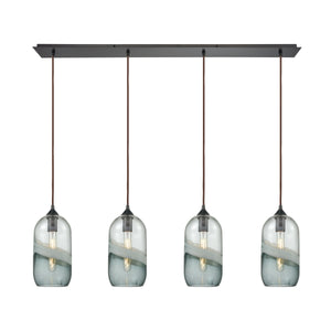 Sutter Creek 46'' Wide 4-Light Linear Pendant - Oil Rubbed Bronze 25102/4LP Elk Lighting