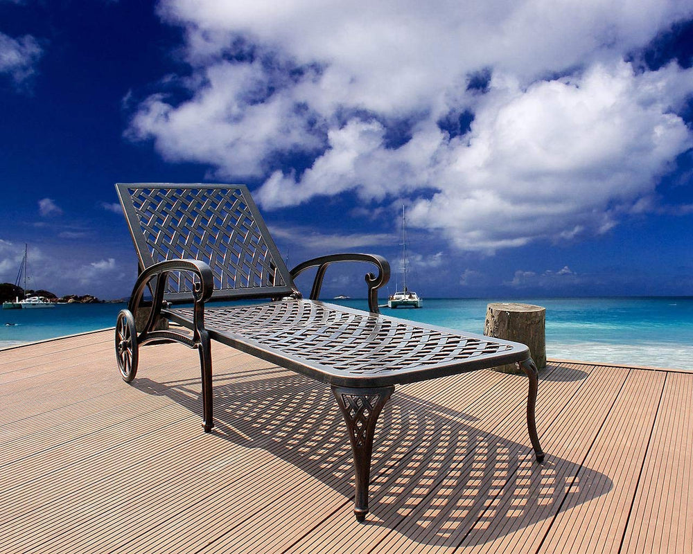 English Elm Aluminium Lounge Chair Set - 2-Piece, Adjustable, Weather-Resistant, Stylish Comfort For Outdoor Use W640P186312