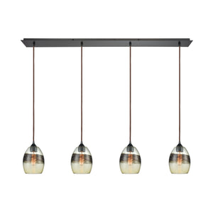 Whisp 46'' Wide 4-Light Linear Pendant - Oil Rubbed Bronze 25122/4LP Elk Lighting