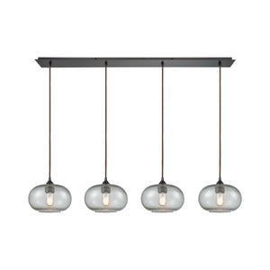 Volace 46'' Wide 4-Light Linear Pendant - Oil Rubbed Bronze 25124/4LP Elk Lighting