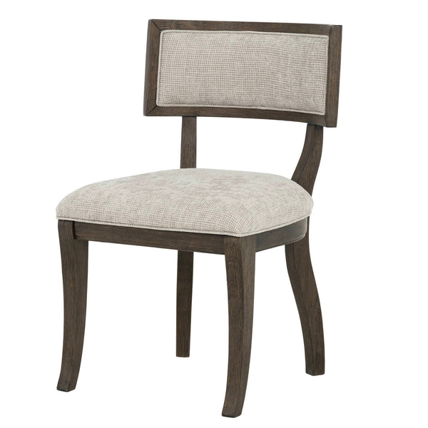 English Elm Marie Upholstered Dining Chairs Set of 2 - Solid Rubberwood Frame, Aged Brown Oak Legs, Plush Seat Comfort B035P341163