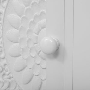 English Elm Vibe 47.2'' Retro Tv Stand For 43" Tvs - Stylish Media Console With Glass Doors & Secure Storage Solution N724P233371K-GIGA