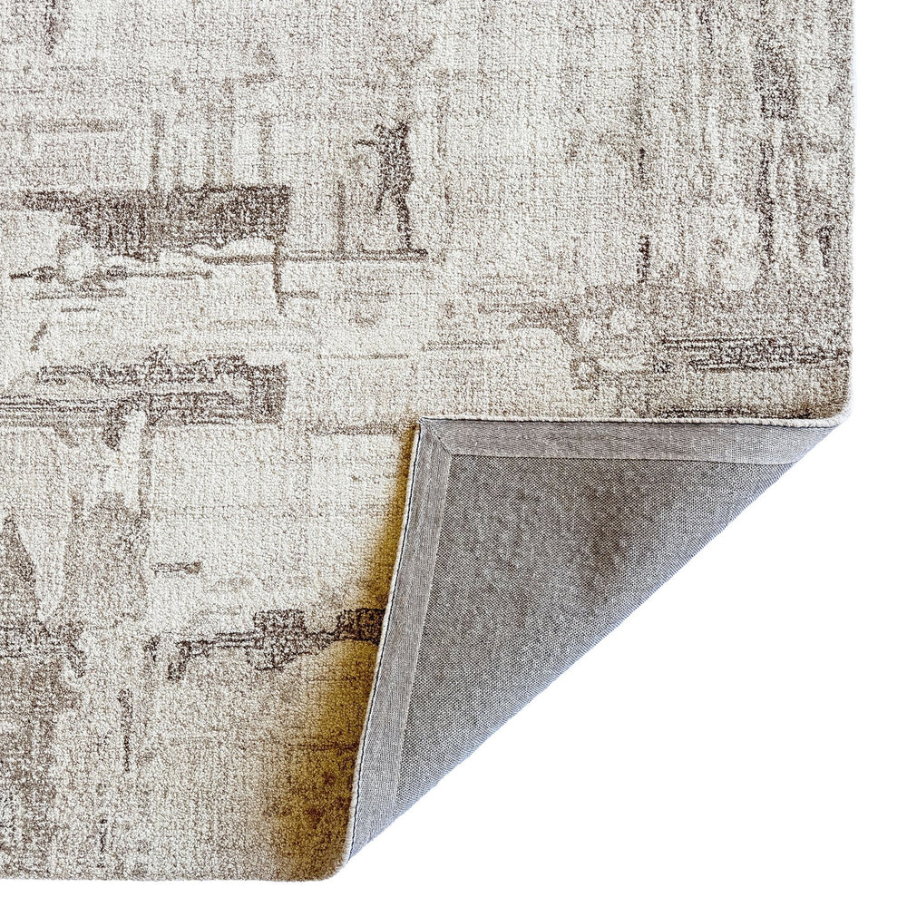 Capel Rugs Avanti-malta Stunning Wool Area Rug With Eclectic Mosaic Patterns And Vibrant Hand-worked Accents Limestone, White 100% Wool 2513rs05000800630