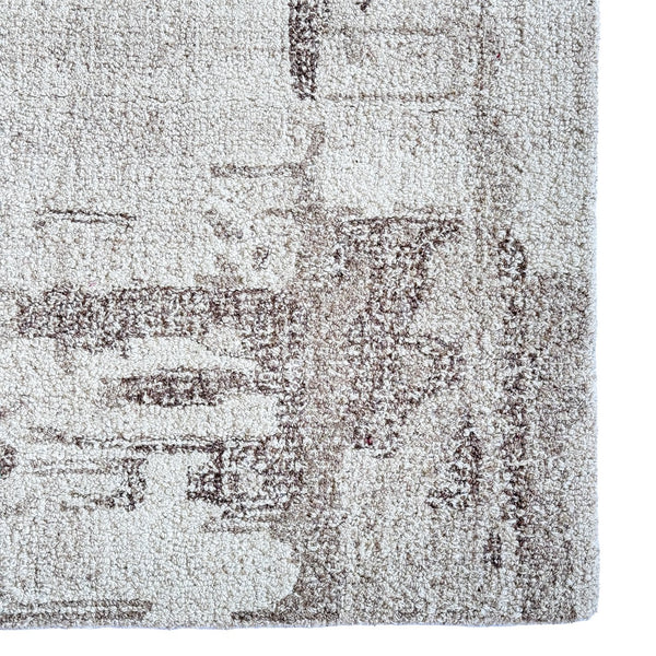 Capel Rugs Avanti-malta Stunning Wool Area Rug With Eclectic Mosaic Patterns And Vibrant Hand-worked Accents Limestone, White 100% Wool 2513rs05000800630