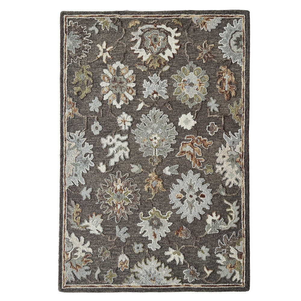 Capel Rugs Avanti-sienna Vibrant Wool Area Rug With Hand-worked Accents And Eclectic Mosaic Design For Any Space Caffe, Tan 100% Wool 2516rs10001400750