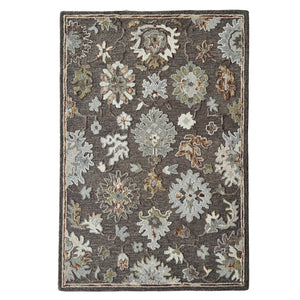 Capel Rugs Avanti-sienna Vibrant Wool Area Rug With Hand-worked Accents And Eclectic Mosaic Design For Any Space Caffe, Tan 100% Wool 2516rs10001400750