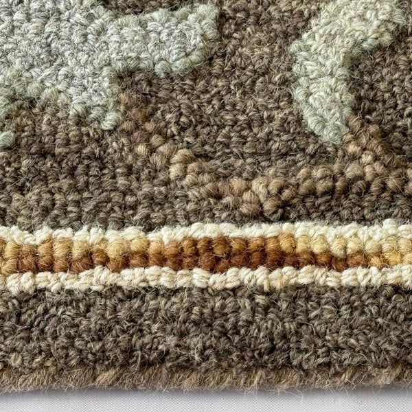 Capel Rugs Avanti-sienna Vibrant Wool Area Rug With Hand-worked Accents And Eclectic Mosaic Design For Any Space Caffe, Tan 100% Wool 2516rs10001400750