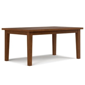 English Elm Eastwood Walnut Dining Table 66"x40" — Handcrafted Solid Veneer Top, Thick Legs, Durable Lacquer Finish B136P203506
