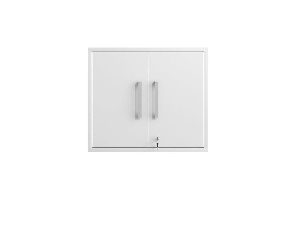 Manhattan Comfort Eiffel Modern Floating Garage Cabinet White 251BMC6