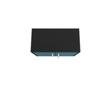 Manhattan Comfort Eiffel Modern Floating Garage Cabinet Matte Black and Aqua Blue 251BMC83