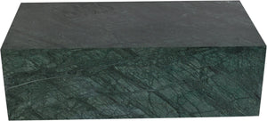 Meridian Furniture Bolzano Genuine Marble Coffee Table with Polished Veined Stone Surface for Modern Living Rooms Green Genuine Marble 251Green-CT