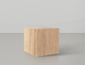 Bolzano Beige End Table 251Travertine-ET Meridian Furniture