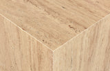 Bolzano Beige End Table 251Travertine-ET Meridian Furniture