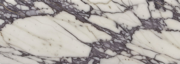 Meridian Furniture Bolzano Genuine Marble Coffee Table with Polished Veined Stone Surface for Modern Living Rooms White Viola Marble 251Viola-CT