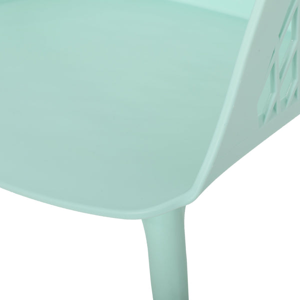 English Elm Christopher Knight Home® - AZALEA Weather-Resistant Outdoor Chair with Durable Polypropylene Frame, Minimal Modern Comfort Mint 25 L x 23.5 W x 22.5 H 68375.00MNT