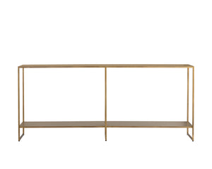 Sunpan Eiffel Console Table – Elegant Metal Design with Classic Style Perfect for Your Living Space Decor Antique Brass