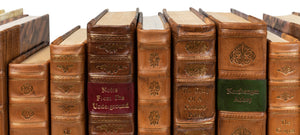 Sarreid Faux Tan Leather Books Set Of 24 - Elegant Sewn Shut Decor For Home, Office, Or Library Styling Brown  25212