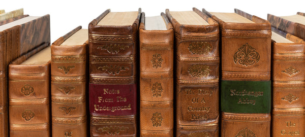 Sarreid Faux Tan Leather Books Set Of 24 - Elegant Sewn Shut Decor For Home, Office, Or Library Styling Brown  25212