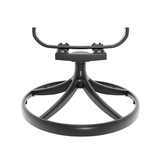 English Elm 5-Piece All-Weather Cast Aluminum Dining Set With 4 Swivel Chairs & Round Table For Outdoor Relaxation W1710S00298