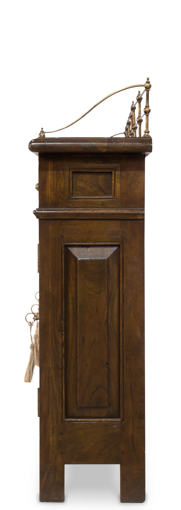 Sarreid Covent Gardens Sideboard - Elegant Solid Walnut Design With Faux Keyhole And 6 Adjustable Shelves Brown  25295-3