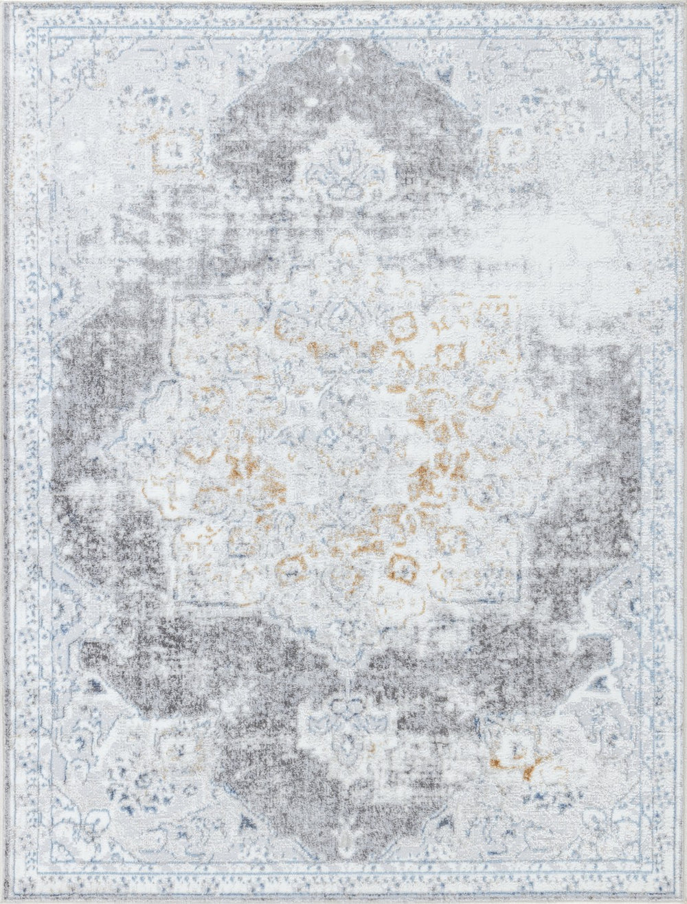 English Elm Legacy Gc_Cam8003 Classic White 5 Ft. 3 In. X 7 Ft. Area Rug - Durable, Soft, Pet-Friendly Design! B186P181141